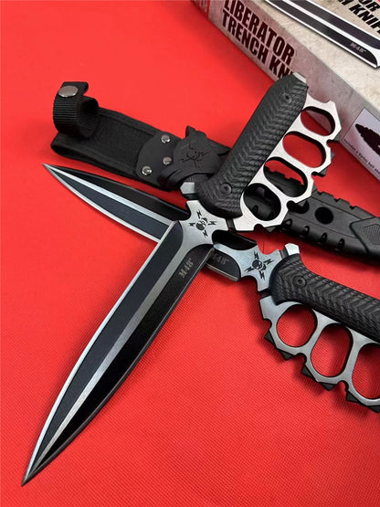 M48 Liberator Trench Knife | 7 1/2” 2Cr13 stainless steel blade | 13 3/4” overall | Vortec and nylon sheath included