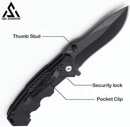 2Pcs Tactical Folding Pocket Knife Spring Assisted Opening Knives