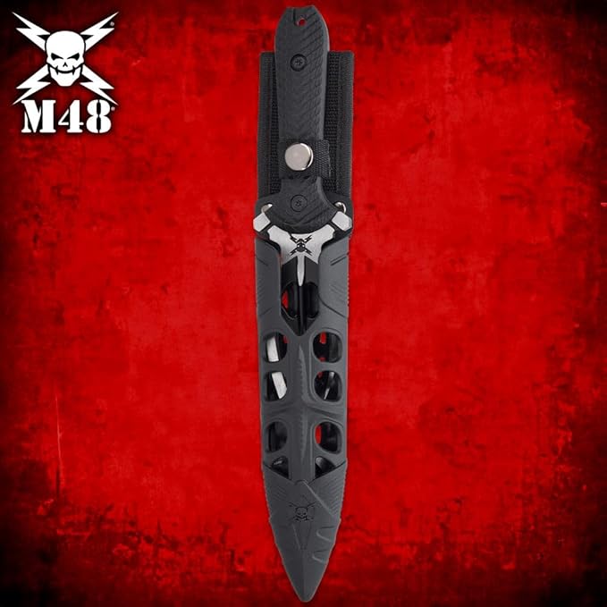 M48 Tsunami Fixed Blade With Vortec Sheath | Twist Blade Design