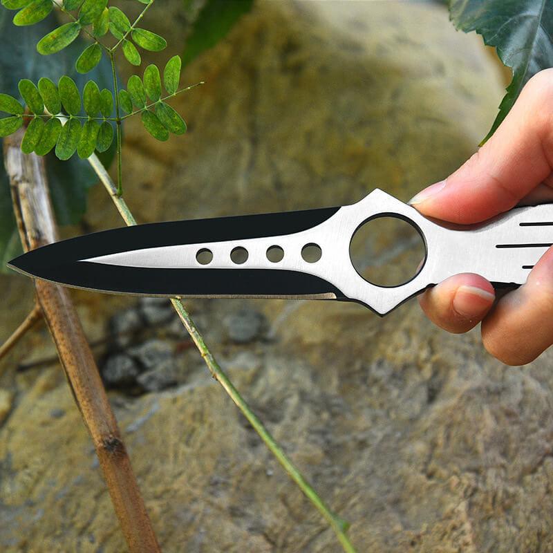 OUTDOOR  GAITER SABER CAMPING OPEN BLADE STRAIGHT KNIFE