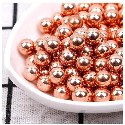 Copper Coating Solid Steel Ball 8mm Luxurious Golded Balls for G5/G6 Slingshot