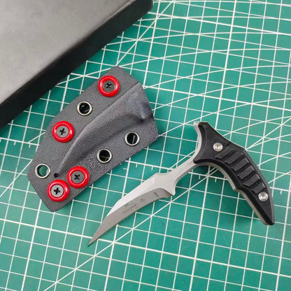 MT Double bee shaped push type dagger serrated DLC blade-GS128