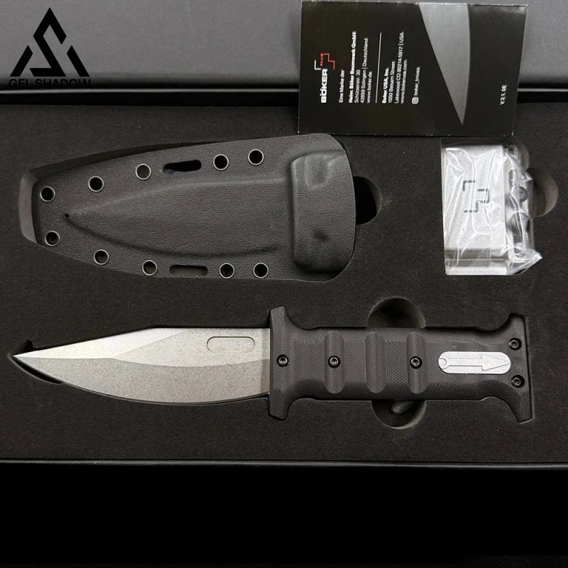 (BIG SALE)GS212 BOKER PLUS Plus Extension Knife 7.28’’ D2 Blade G10 Outdoor - Black - 未分类