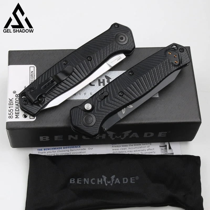 Benchmade 8551Bk Titanize G10 Handle Pocket Knives