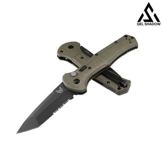 BM Claymore Automatic Knife Black-GS43 BRASSKNUCKLE