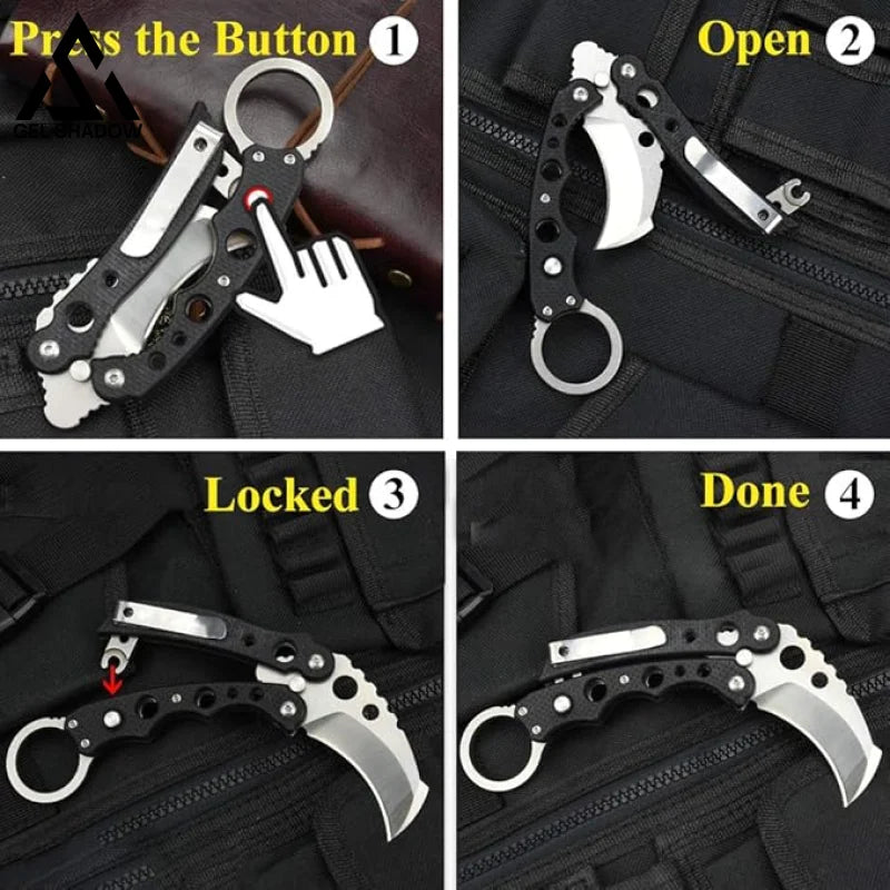 Butterfly Karambit Edc Compact Knife Quick Open Pocket Knives