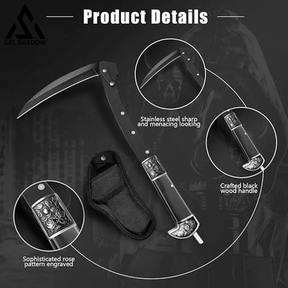 Columbia Folding Sickle Reaping hook-GS29 - Black - Pocket Knives