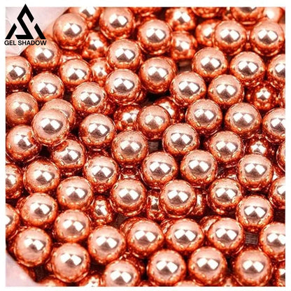 Copper Coating Solid Steel Ball 8mm Luxurious Golded Balls for G5/G6/V5 Slingshot - 500pcs