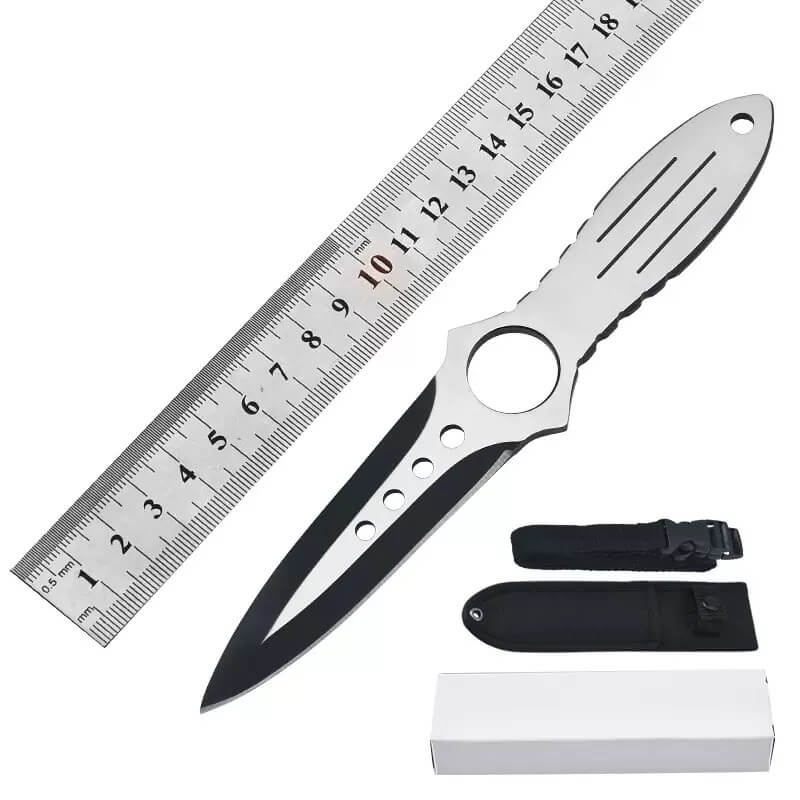 OUTDOOR  GAITER SABER CAMPING OPEN BLADE STRAIGHT KNIFE