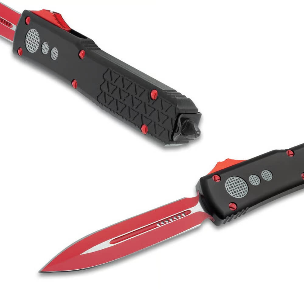 Micro Technology A7 Red and Blue Titanium Straight Out Cutting Tool