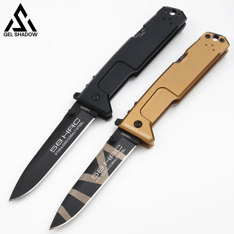 Extrema Ratio Nemesis /Mpc N690 Folding Knife Gold Pocket Knives