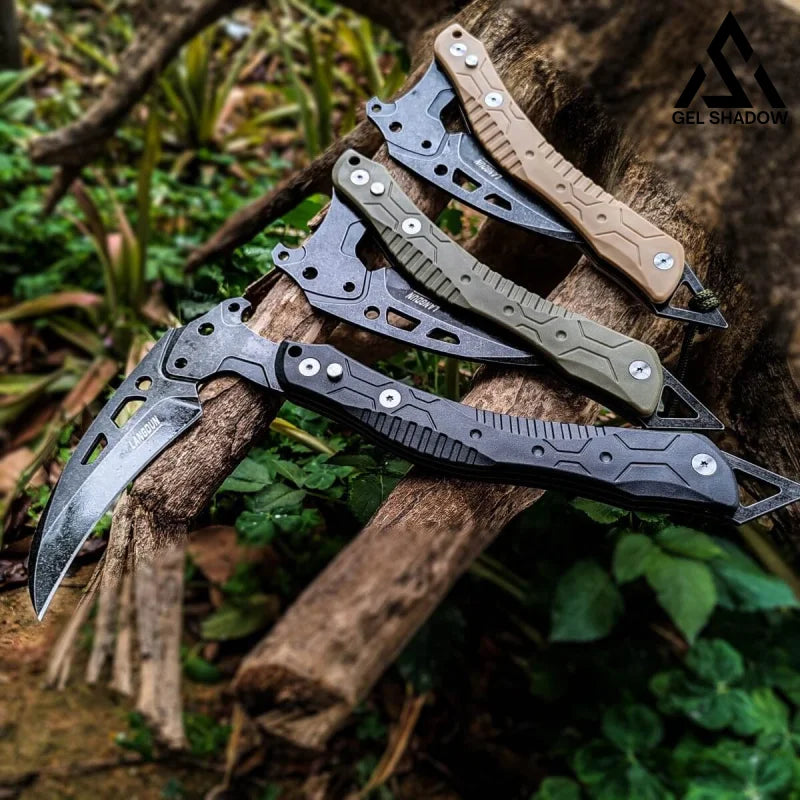Folding outdoor self-defense fire-extinguishing tactical logging axe-GS44 Pocket Knives