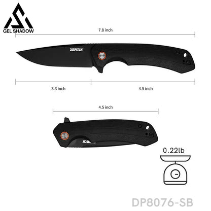 Folding Pocket Knife With D2 Steel G10 Handle & Ball Bearing Flipper Knives