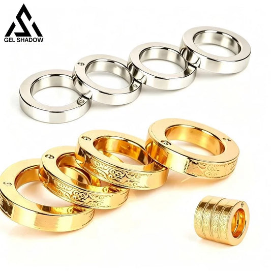 Four Finger Knuckle Duster Ring Stainless Steel Foldable Defense-GS140 - BRASSKNUCKLE