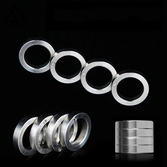 Four Finger Knuckle Duster Stainless Steel Foldable Defense Brassknuckle