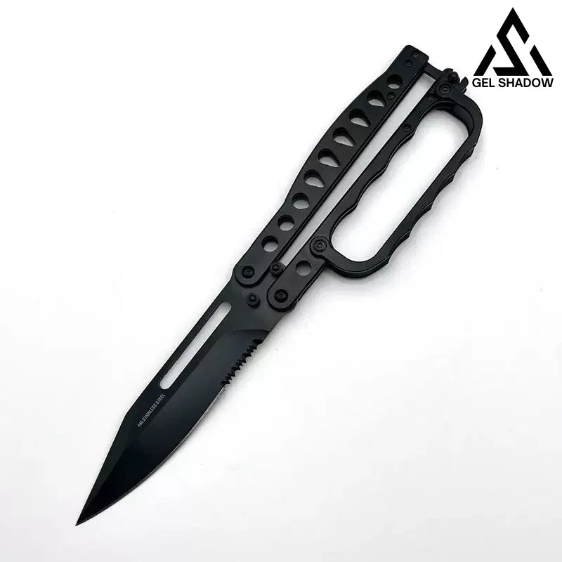Gargantuan C29 Butterfly Knife-GS150 Black BRASSKNUCKLE