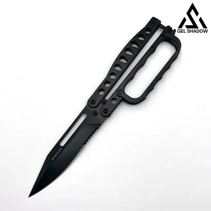 Gargantuan C29 Butterfly Knife-GS150 Black BRASSKNUCKLE