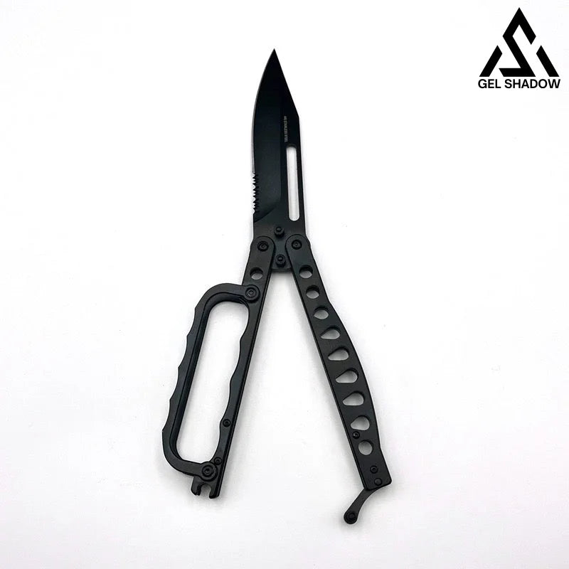 Gargantuan C29 Butterfly Knife-GS150 BRASSKNUCKLE