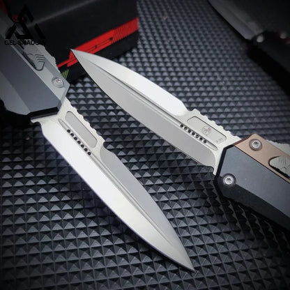 Glykon Mircotech Otf Automatic Knife Serrated Pocket Knives