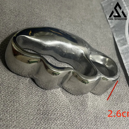 GS160 4-Finger Anti-explosion Stainless Steel Self-defense Knuckle Duster EDC BRASSKNUCKLE