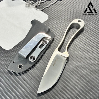 GS161 Swamp Rat Mega Outdoor knife Silver BRASSKNUCKLE