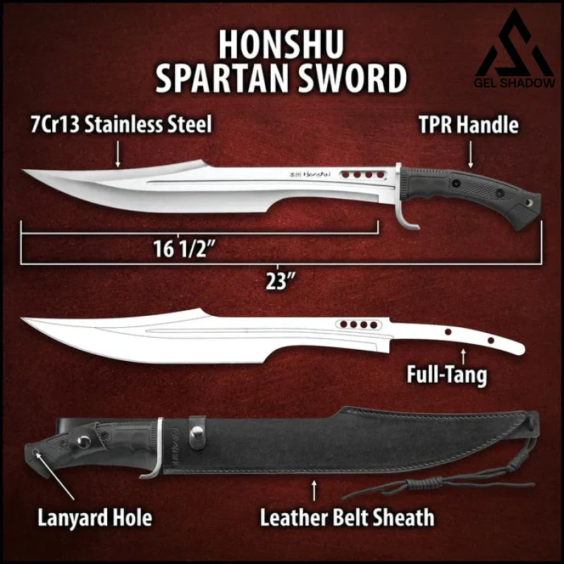 GS170 Honshu Spartan Sword Silver Pocket Knives