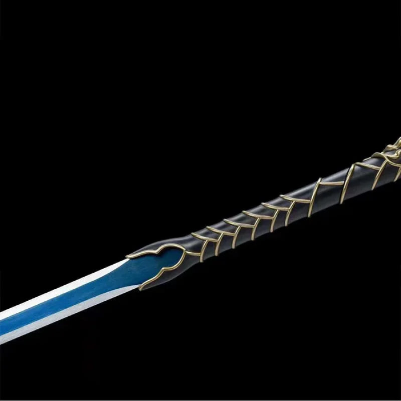 GS173 Feng Luan High manganese steel integrated sword(US ONLY) Blue and silver Pocket Knives