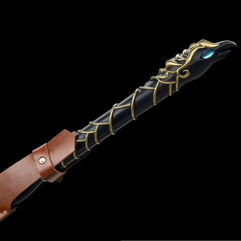 GS173 Feng Luan High manganese steel integrated sword(US ONLY) Blue and silver Pocket Knives