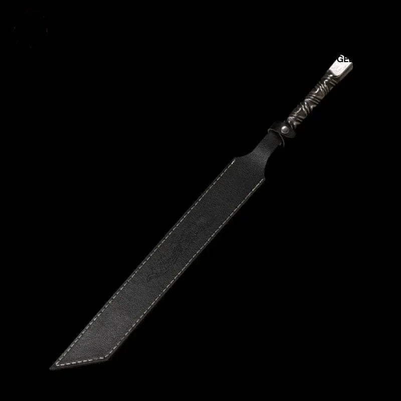GS174 Handmade God of War Pattern Steel One-piece forging(US ONLY) Black Pocket Knives