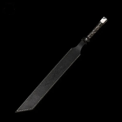 GS174 Handmade God of War Pattern Steel One-piece forging(US ONLY) Black Pocket Knives