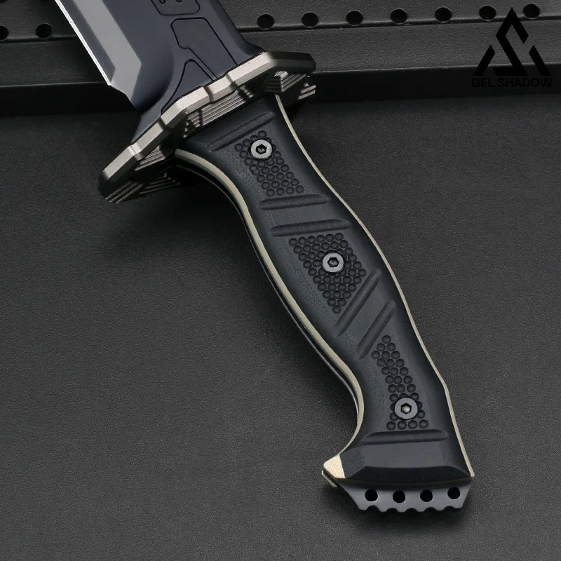 GS177 Mechanical style outdoor survival camping tools Black Pocket Knives