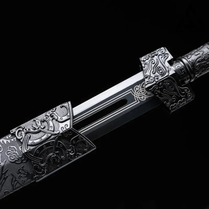 GS179 Handmade High-performance Manganese Steel Ice Psionic Chinese Sword(US ONLY) Pocket Knives