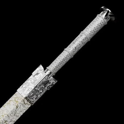 GS179 Handmade High-performance Manganese Steel Ice Psionic Chinese Sword(US ONLY) Pocket Knives