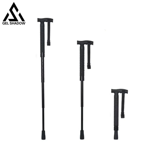 FOX Telescopic Hiking Pole with Self-Defense Baton Black Pocket Knives