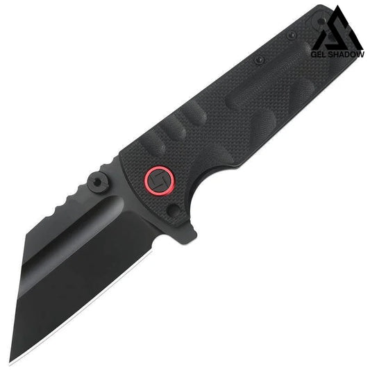 GS191 ARTISANCUTLERY Tactical Knife Proponent Subsize (1820PS) D2 Steel Black PVD Blade with G10 Handle Black Pocket