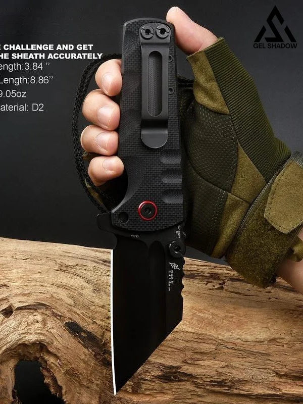 GS191 ARTISANCUTLERY Tactical Knife Proponent Subsize (1820PS) D2 Steel Black PVD Blade with G10 Handle Pocket Knives