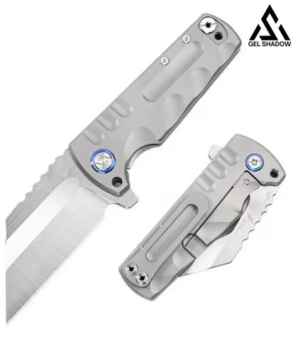 GS191 ARTISANCUTLERY Tactical Knife Proponent Subsize (1820PS) D2 Steel Black PVD Blade with G10 Handle White Pocket