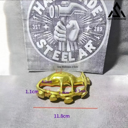 GS194 Golden Tactical Large Weight Tiger Brass Pocket Knives