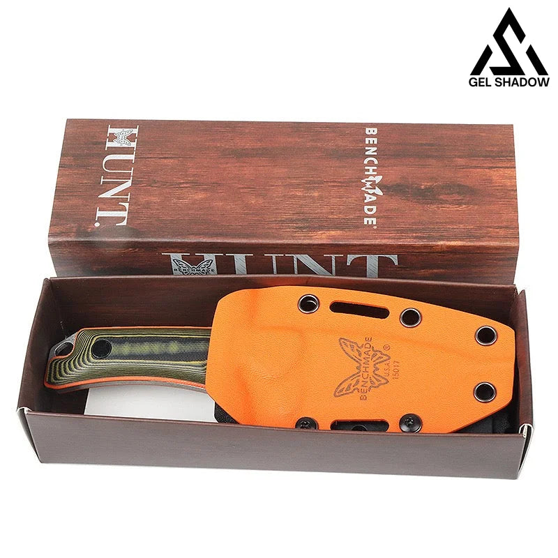 GS196 BM 15017 Fixed Blade Outdoor Knife with Sheath Wooden 未分类