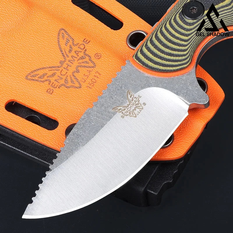 GS196 BM 15017 Fixed Blade Outdoor Knife with Sheath Wooden 未分类