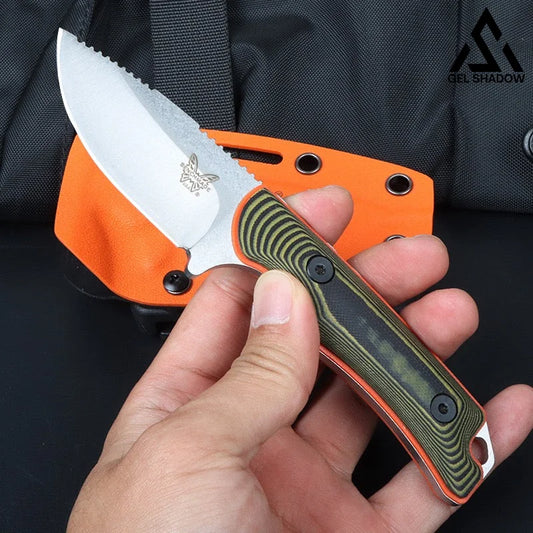 GS196 BM 15017 Fixed Blade Outdoor Knife with Sheath Wooden 未分类