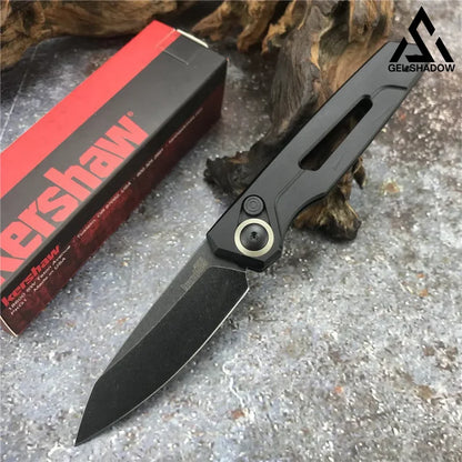 GS198 Kershaw 7550 Outdoor Folding Knife Aviation Aluminum Alloy Handle ALL Black 未分类