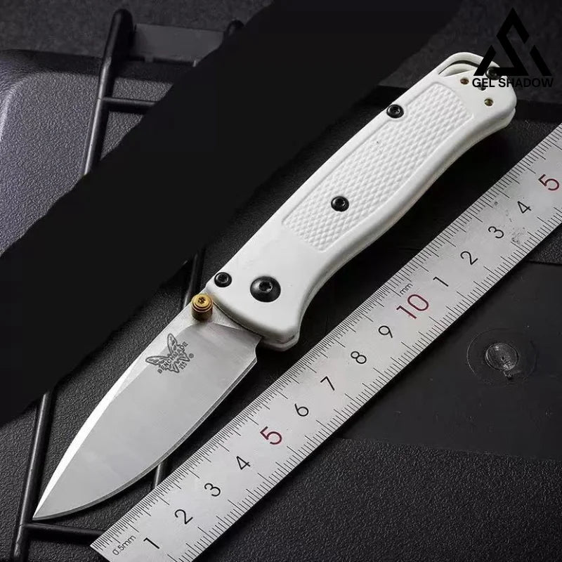 GS199 BM535 BUGOUT Damascus Steel, Carbon Fiber Handle Folding Knife
