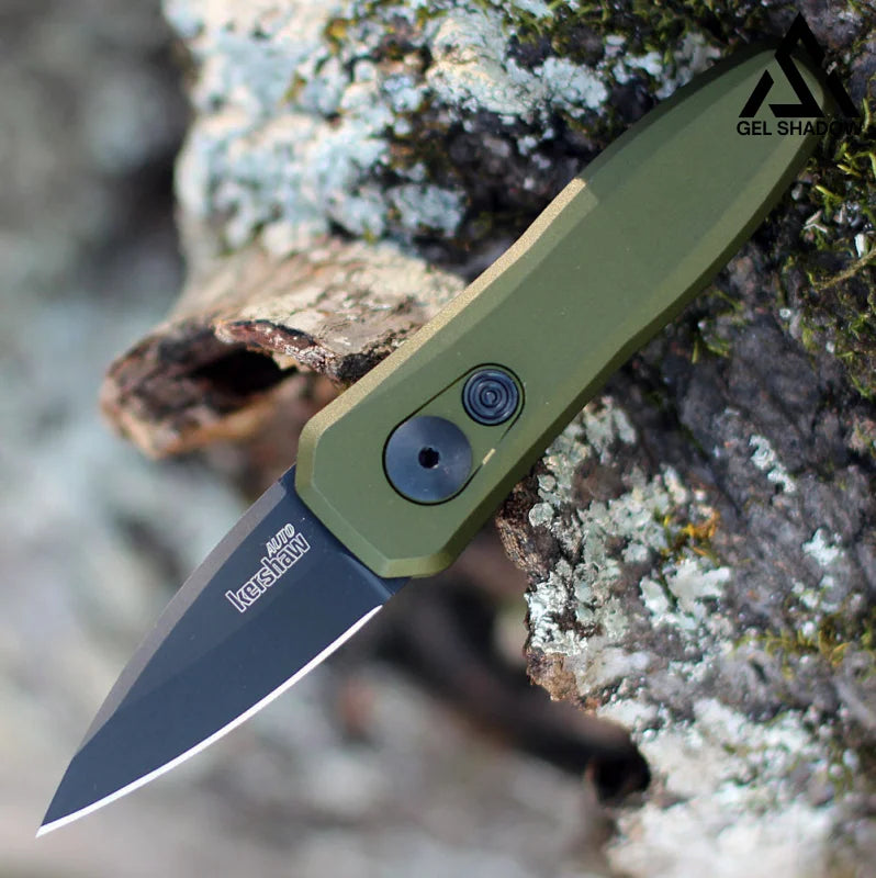 GS201 Kershaw 7500BLK Launch 4 Mini Button Assisted Folding Pocket Knife Green 未分类