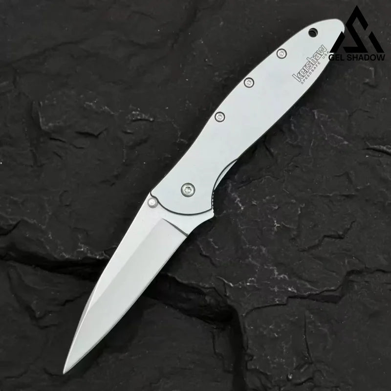 GS203 Kewshaw 1660 Pocket Folding Knife Non-slip Nvlon Fiber Handle EDC white 未分类
