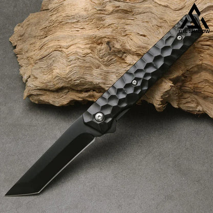 GS208 Outdoor Folding Travel Hunting Camping Square head / Black 未分类