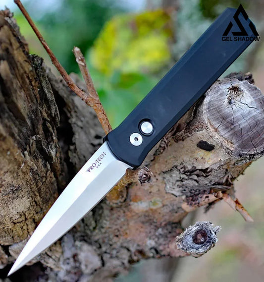 GS218 Pro-Tech 921-SATIN Godfather Auto Black Handle Knife Black 未分类