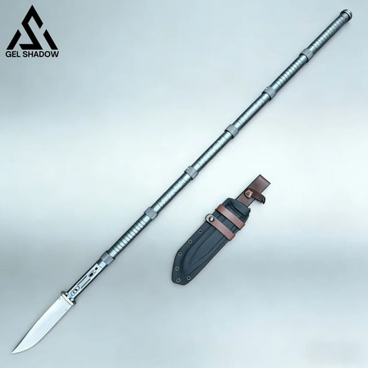 GS221 Outdoor multi-functional Spear Knife Massive For Ourdoor Silver 未分类