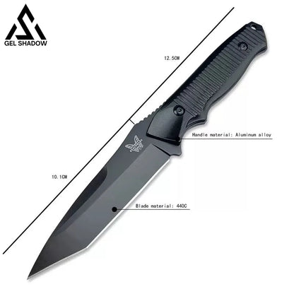 GS224 BM 140BK Black T-Head Semi-Grooved Straight Knife-US STOCK