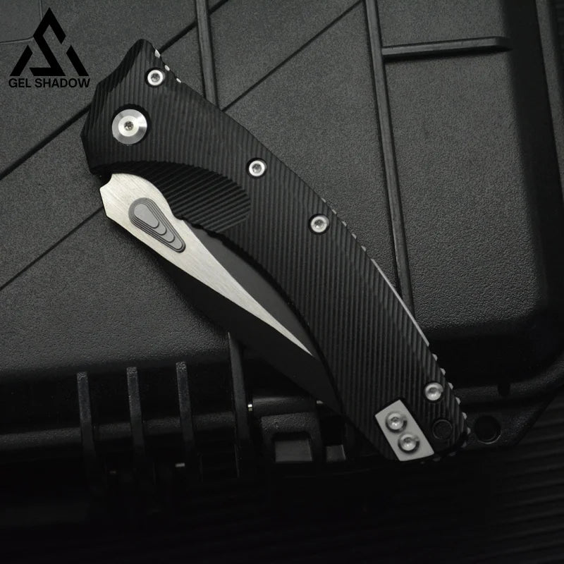 GS225 Microtech Amphibian S/E Manual Blk G10 - Black - 未分类
